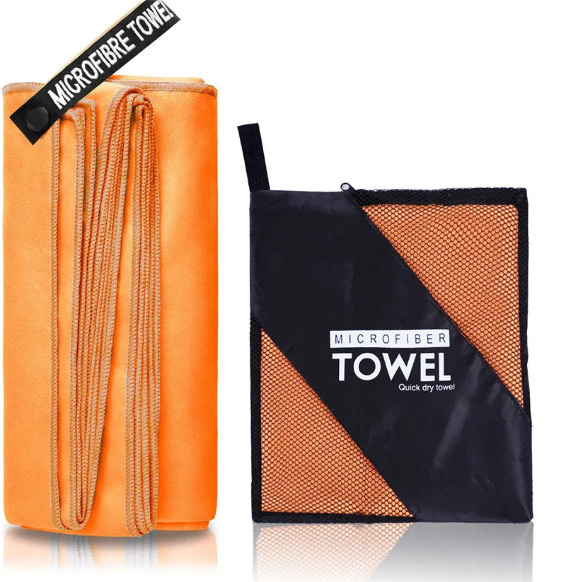 Quick-Drying Sports Towel 40x80/80x160CM Blue Grey Green Orange Swimming Gym Fitness Camping Running Beach Washcloth Towels