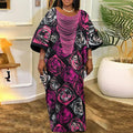 Plus Size 5XL VONDA 2025 Autumn Women Bohemian Foral Printed Maxi Dress Causal Puff Sleeve Long Sundress Holiday Eelgant Vestido